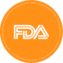 US FDA-approved icon with certified safety